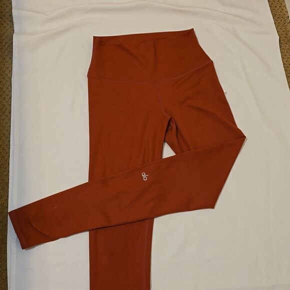 , Alo yoga high waist rust color leggings size small. - Picture 1 of 6